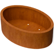 Ovalu Ovale plantenbak cortenstaal L120 x B80 x H40 cm
