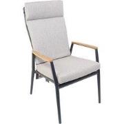 Lakeshore verstelbare dining stoel midnight grey sunny creme