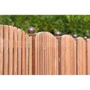 Paalornament Bol/plaat 9,1 cm verzinkt Tuindeco