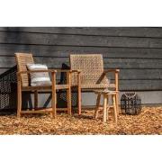 Teak tuinstoel Blitar (set van 2 stoelen) Tuindeco