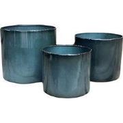 Pot Cylinder Vibrant Grijs S 21x18cm