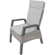 Salina verstelbare dining stoel chocolate taupe