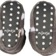 Nijntje, baby slofjes - Antislip Fleece Grijs 62/68