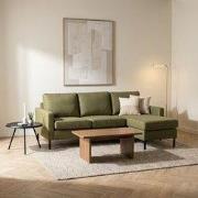 3-zits hoekbank Blair stof groen links en rechts