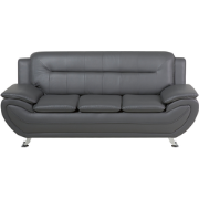 LEIRA - Driezitsbank - Grijs  - Kunstleer