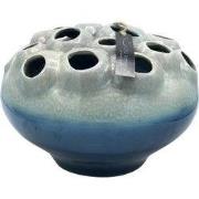 Villa Pottery  Donker Blauw Grijs vaas  D30 x H22