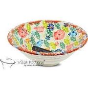 Villa Pottery  Flowergarden schaal Multi kleur - cm