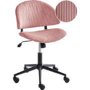 KIANA - Bureaustoel - Roze - Corduroy