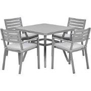 Garden Impressions Amarillo tuinset 5-delig - Mina tuintafel 90x90 tau...