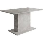 Meubella - Eetkamertafel Tova - Grijs betonlook - 138 cm