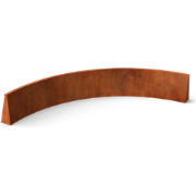 Fronta Keerwanden cortenstaal binnenbocht L200 x B200 x H20 cm