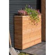 Bloembak RCW Krefeld 30x90x80 cm / op wieltjes Tuindeco