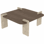 Salontafel met vierkant tafelblad  L90 cm ORIGIN