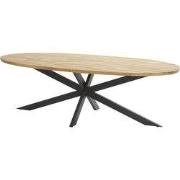 Taste Prado Dining Tafel Teak Antracite Ellipse 240 x 115 cm