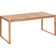 SASSARI II - Tuintafel - Lichtbruin - 90 x 180 cm - Acaciahout
