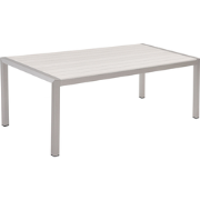 VERNIO  - Tuintafel - Wit - 90 x 180 cm - Aluminium