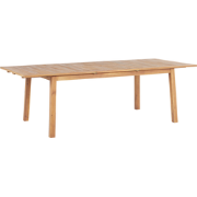 CESANA  - Tuintafel - Lichtbruin - 100 x 180/240 cm - Acaciahout