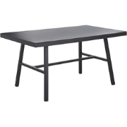 CANETTO - Tuintafel - Zwart - Aluminium
