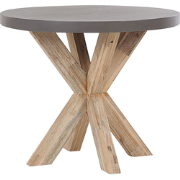 OLBIA  - Tuintafel Rond - Grijs - 90 x 90 cm - Vezelcement