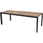 Goa tafelframe Antracite met tafelblad Robusto Teak 220 x 95 cm