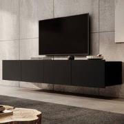 Meubella - TV-Meubel Calabas - Mat Zwart - 200 cm