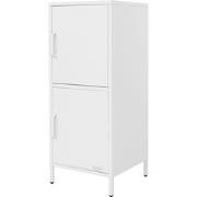 Archiefkast 40x101.5x40 cm Wit Kantoorkast met 2 stalen deuren ML desi...