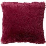FLUFFY - Sierkussen 45x45 cm - superzacht - effen kleur - Red Plum - r...