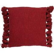 Dutch Decor RUBY - Kussenhoes 45x45 cm - 100% katoen - met flosjes - M...