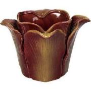 URBANJNGL - Tulip Twist - Keramieken Bloempot Glans - Paars/Rood - Ø 1...