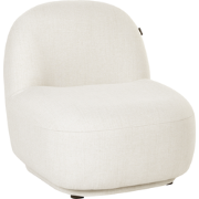 LOVBERG - Fauteuil - Gebroken wit - Polyester