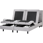 VICEROY - Tweepersoonsbed - Lichtgrijs - 160 x 200 cm - Polyester