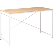 ANDASTE - Bureau - Wit/Lichtbruin - MDF