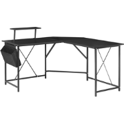 TACONY - Hoekbureau - Zwart - MDF