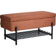 SOLVANG - Opbergbankje - Goudbruin - Stof