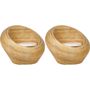 MAIORI - Tuinstoel set van 2 - Natuurlijk/Beige - Rotan