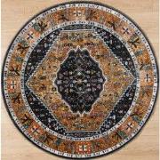Picasso Paloma Rond Vintage Vloerkleed - Multi / Geel - Laagpolig- 200...