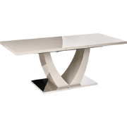 MERRAN - Uitschuifbare eettafel - Lichtbeige - MDF