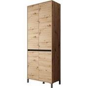 Meubella - Finta - Schoenenkast - Eiken - 80x40x206 cm