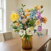 URBANJNGL - Kunstbloemen boeket - Soft Spring Deluxe - Real Touch - 18...