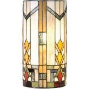 Lumilamp Wandlamp Tiffany 20x11x36 cm Beige Groen Glas