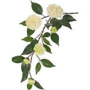 Camellia japanse roos bloementak met 6 bloemen kunstbloem zijde nepblo...