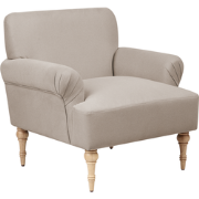 FREDROS - Fauteuil - Taupe - Polyester