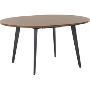 BOVINA - Uitschuifbare eettafel - Donkerhout - 120/150x120cm - MDF