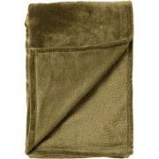CHARLIE - plaid 200x220 cm - extra grote fleece deken - effen kleur - ...