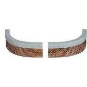Curved wall small 2 stuks l15xb1,5xh4 cm