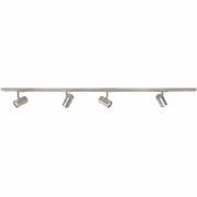 Highlight - Track - Plafondlamp - GU10 - 3,5 x 13  x 13cm - Nikkel