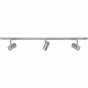 Highlight - Track - Plafondlamp - GU10 - 3,5 x 13  x 13cm - Nikkel