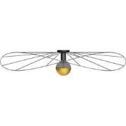 Minimalistische Plafondlamp Holm Zwart