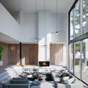 Minimalistische hanglamp Holm Zwart