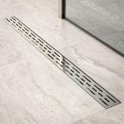 Douchegoot - 90cm - Standaard rooster - RVS - Met Flens